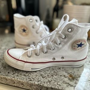 White Converse High Tops